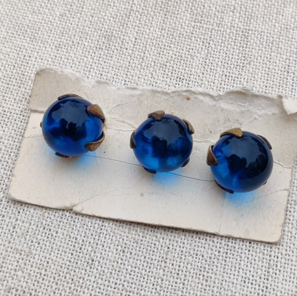 Antique Other - Men's antique blue glass buttons